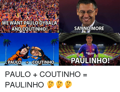 we-want-paulo-dybala-and-coutinho-sayinomore-rakuten-auloounhopaulinho-paulo-26926684.png : 파올로 디발라하고 쿠티뉴 사주세요!!