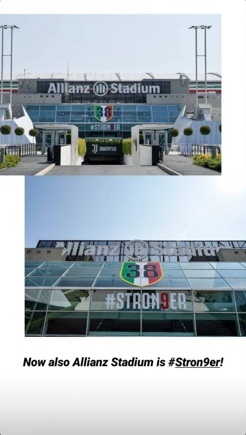 20200727_194426.jpg : 38회 우승을 축하하는 알리안츠 스타디움